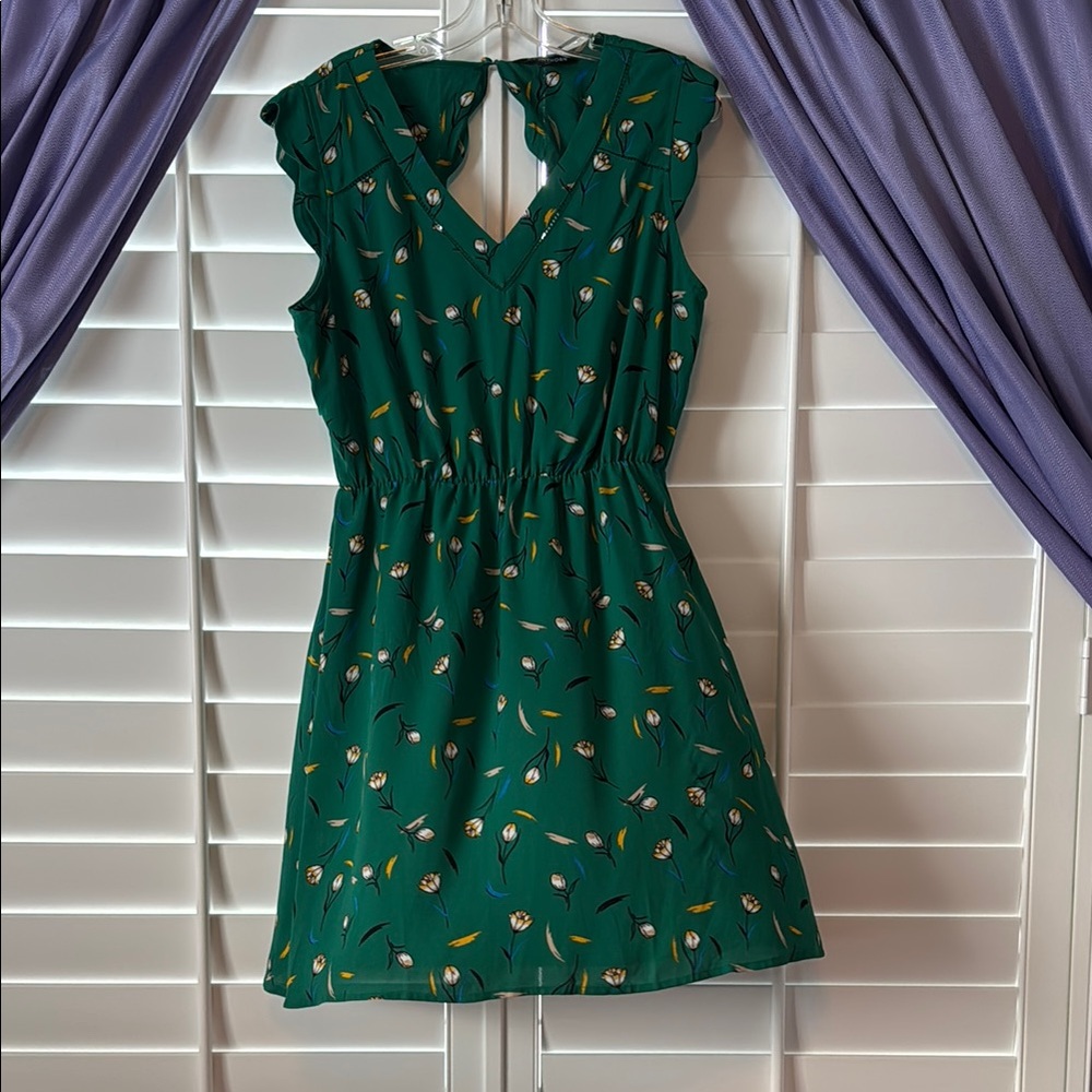 41 Hawthorn Green Floral Mini Dress
